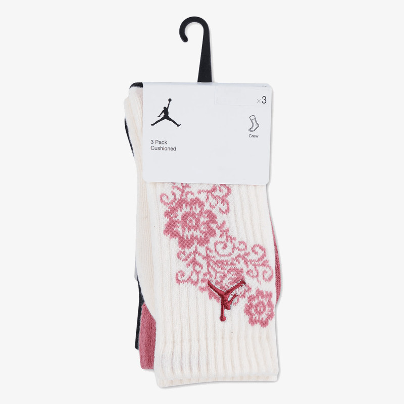 JORDAN NOGAVICE JHG FLORAL LACE 3PK CREW 
