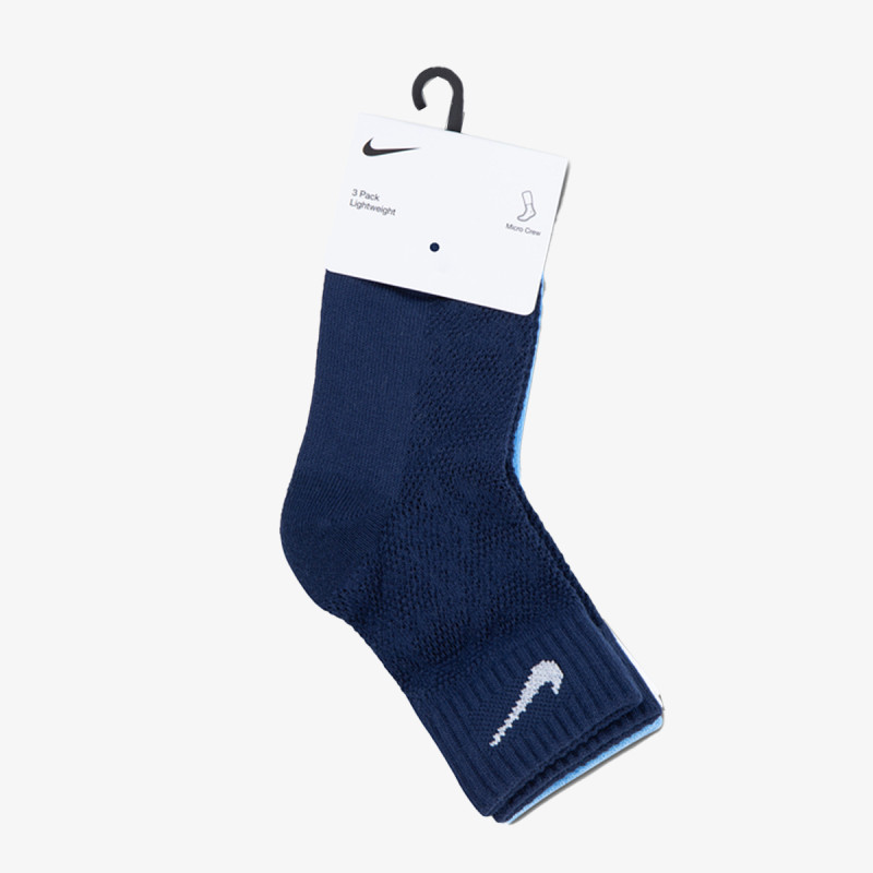 NIKE NOGAVICE NHG 3PK DROP NDL MICRO CREW SO 