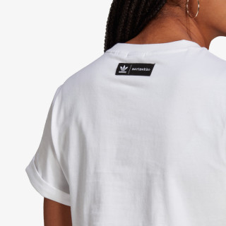 adidas KRATKA MAJICA MARIMEKKO CROPPED WITH TREFOIL PRINT 