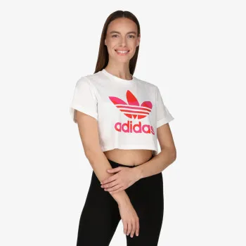 ADIDAS ORIGINALS Majice kratke MARIMEKKO CROPPED WITH TREFOIL PRINT 