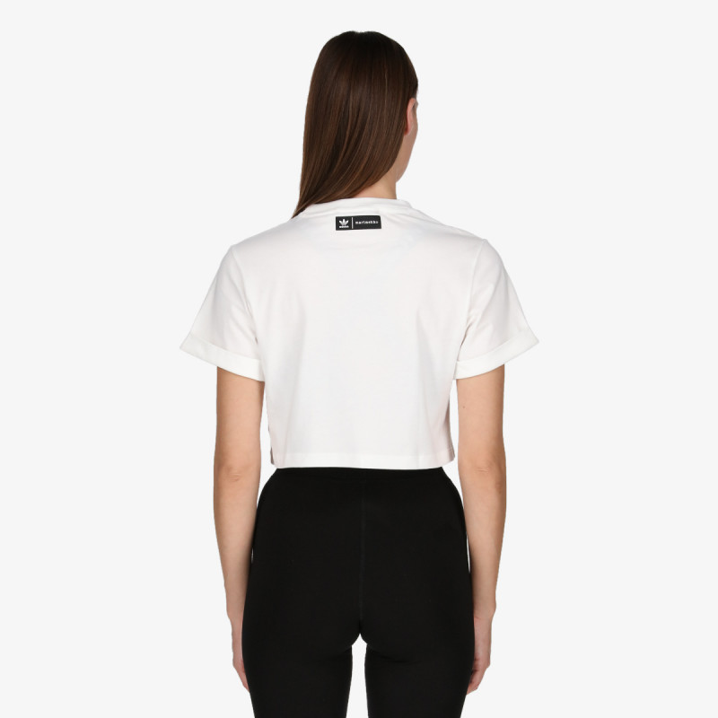 adidas KRATKA MAJICA MARIMEKKO CROPPED WITH TREFOIL PRINT 