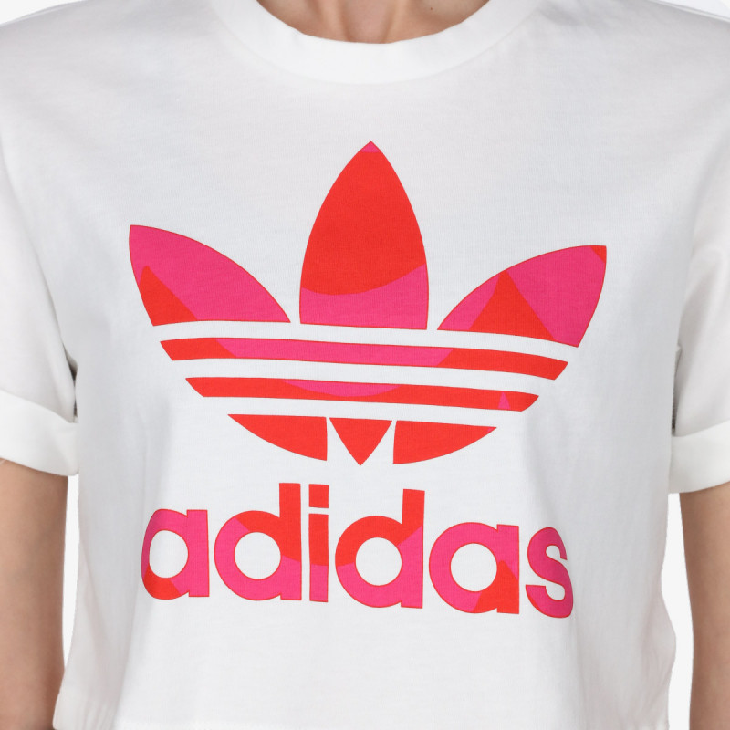 adidas KRATKA MAJICA MARIMEKKO CROPPED WITH TREFOIL PRINT 