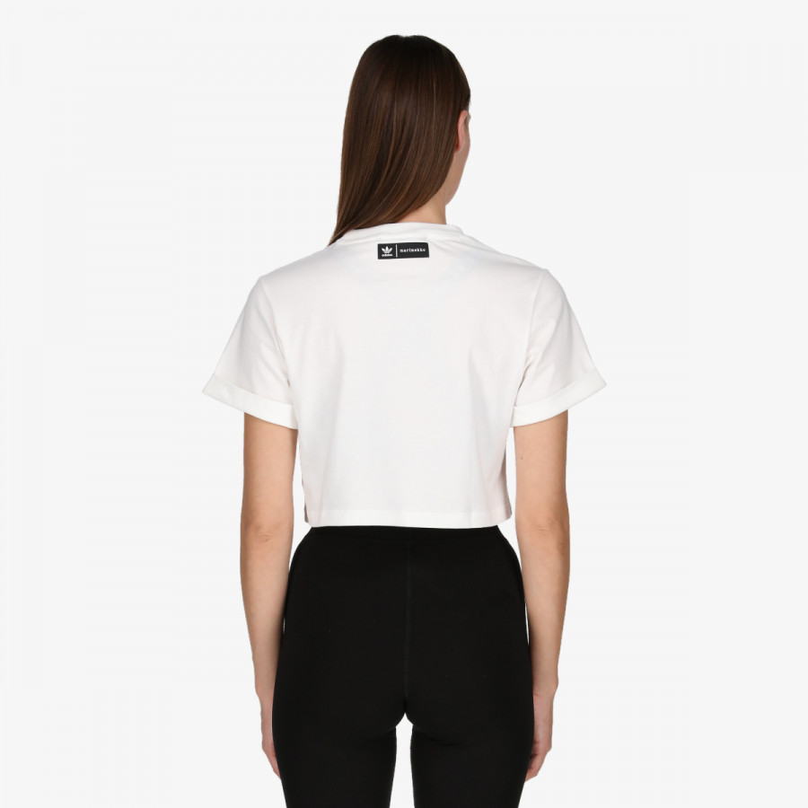 adidas KRATKA MAJICA MARIMEKKO CROPPED WITH TREFOIL PRINT 