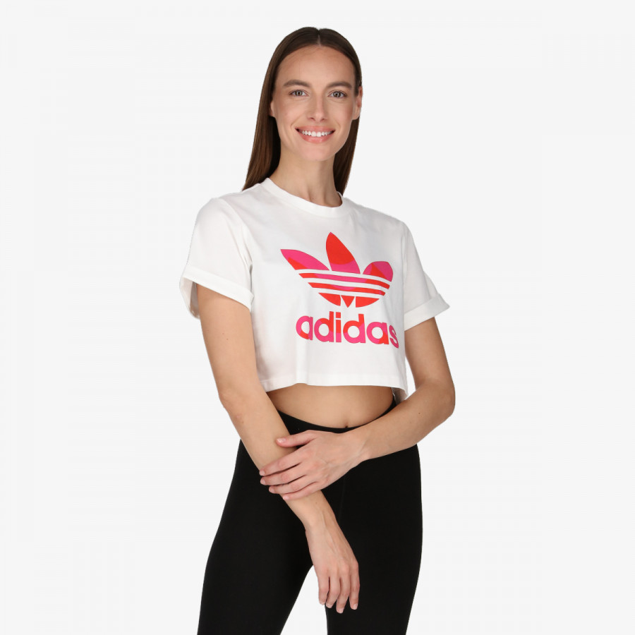 adidas KRATKA MAJICA MARIMEKKO CROPPED WITH TREFOIL PRINT 