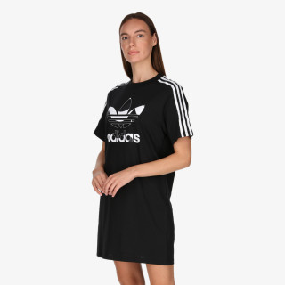 adidas OBLEKA MARIMEKKO TEE DRESS WITH TREFOIL PRINT 