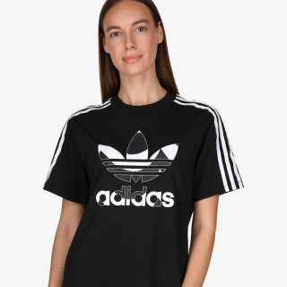 adidas OBLEKA MARIMEKKO TEE DRESS WITH TREFOIL PRINT 