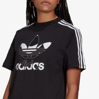 adidas OBLEKA MARIMEKKO TEE DRESS WITH TREFOIL PRINT 