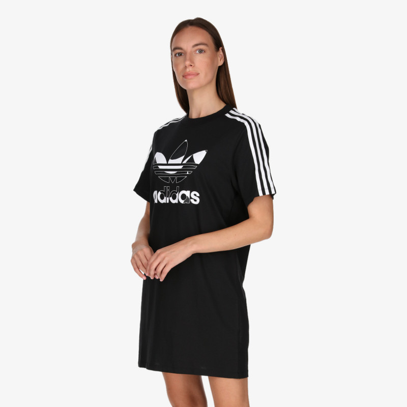 adidas OBLEKA MARIMEKKO TEE DRESS WITH TREFOIL PRINT 