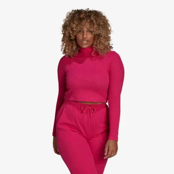 ADIDAS Majica z dolgimi rokavi CROPPED RIB 