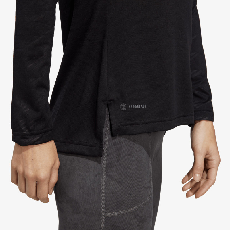 adidas MAJICA Z DOLGIMI ROKAVI W MT Half Zi LS 