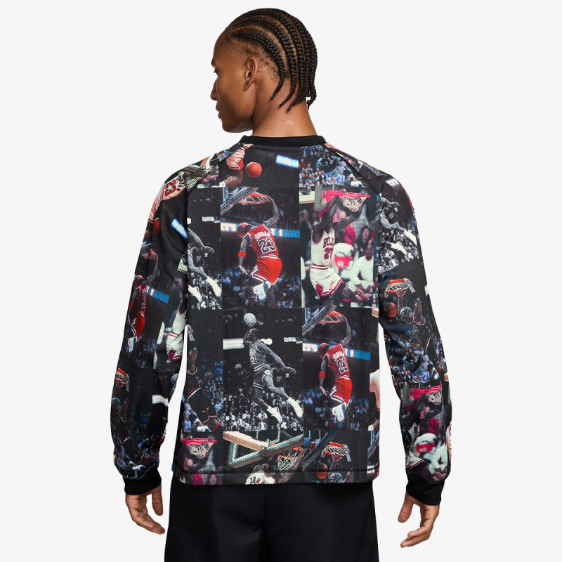 NIKE KAPUCAR M J FLT AOP LS JRSY 