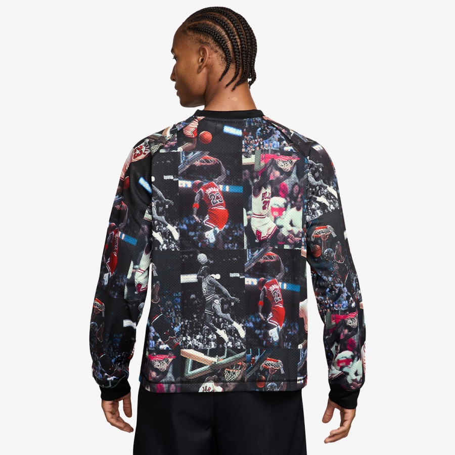 NIKE KAPUCAR M J FLT AOP LS JRSY 