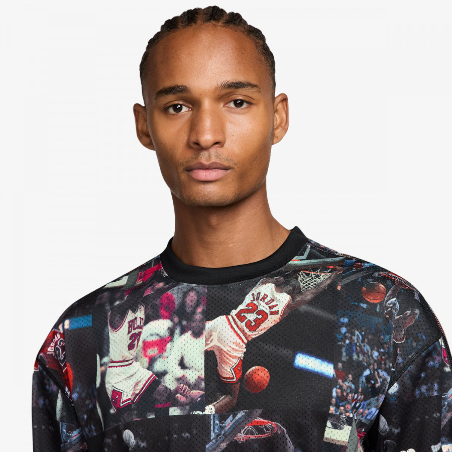 NIKE KAPUCAR M J FLT AOP LS JRSY 