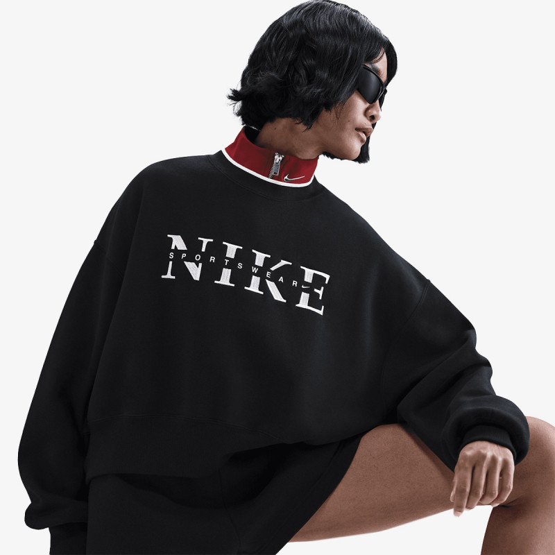 NIKE KAPUCAR W NSW PHNX FLC CREW GLS 