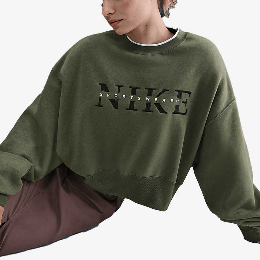 NIKE KAPUCAR W NSW PHNX FLC CREW GLS 