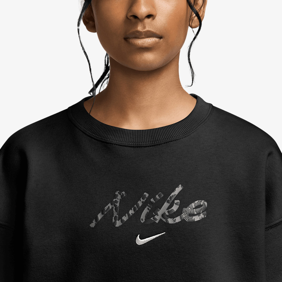 NIKE MAJICA Z DOLGIMI ROKAVI G NSW STDIO FLC OVRSZD CRW AOP 