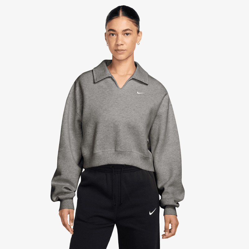 NIKE KAPUCAR W NK STDO FLC MW OS CRP POLO 
