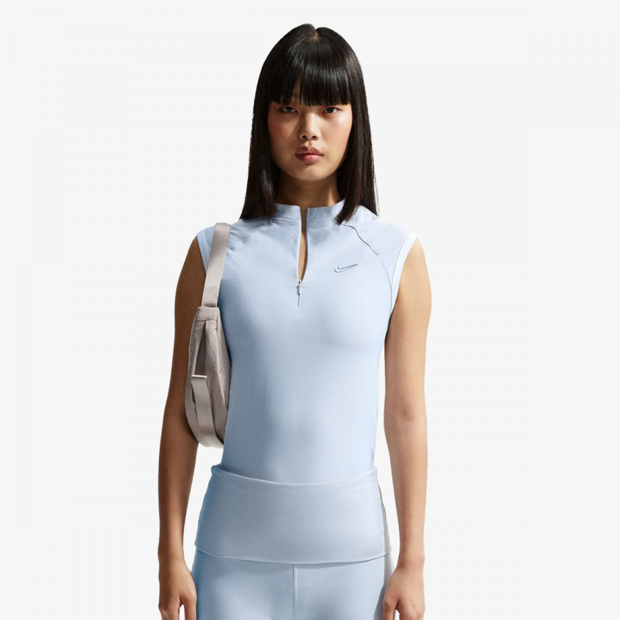 NIKE KRATKA MAJICA W SLVLSS FITTED QZ TOP GLS 