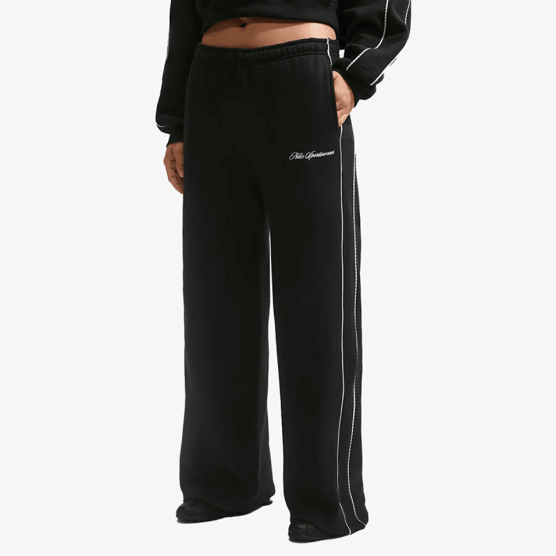 NIKE SPODNJI DELI TRENIRKE W NK STDO FLC MW MR SCALLOP WL 