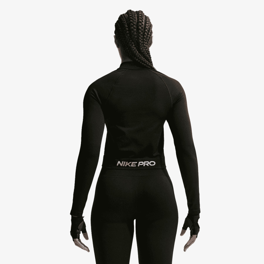 NIKE MAJICA Z DOLGIMI ROKAVI W NP DF SMLS FZ MIDLAYER WT 