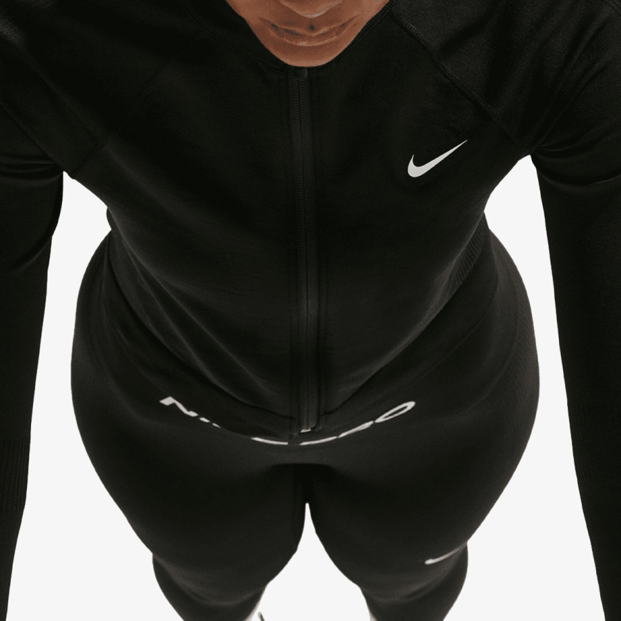 NIKE MAJICA Z DOLGIMI ROKAVI W NP DF SMLS FZ MIDLAYER WT 