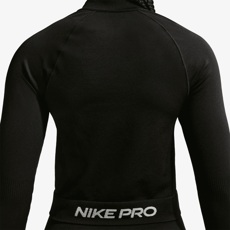 NIKE MAJICA Z DOLGIMI ROKAVI W NP DF SMLS FZ MIDLAYER WT 