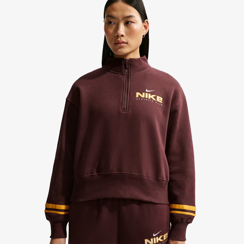 NIKE MAJICA Z DOLGIMI ROKAVI W NSW CLS+ FLC QZ TOP 