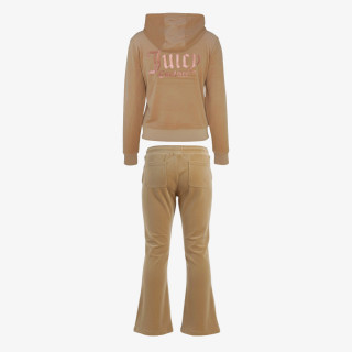 JUICY COUTURE TRENIRKA ZIP THRU HOODIE AND BOOTCUT JOG SET 