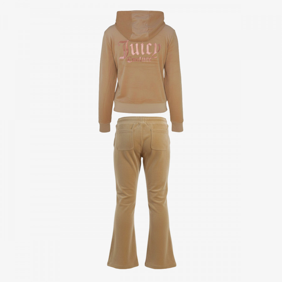 JUICY COUTURE TRENIRKA ZIP THRU HOODIE AND BOOTCUT JOG SET 
