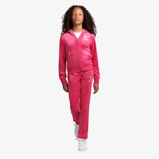 JUICY COUTURE TRENIRKA ZIP THRU HOODIE AND BOOTCUT JOG SET 
