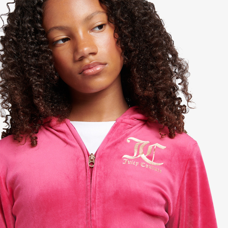 JUICY COUTURE TRENIRKA ZIP THRU HOODIE AND BOOTCUT JOG SET 