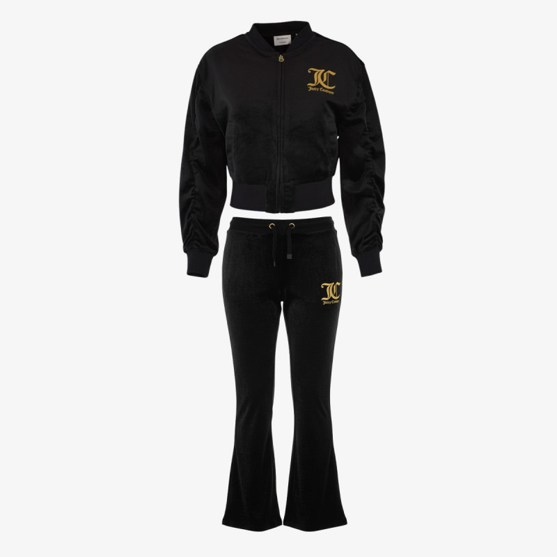 JUICY COUTURE TRENIRKA VELOUR BOMBER & BOOTCUT JOG SET 