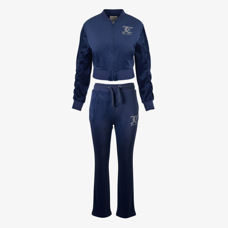 JUICY COUTURE TRENIRKA VELOUR BOMBER & BOOTCUT JOG SET 
