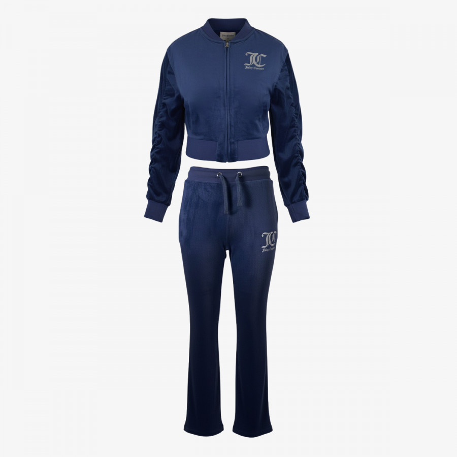 JUICY COUTURE TRENIRKA VELOUR BOMBER & BOOTCUT JOG SET 