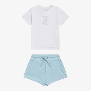 JUICY COUTURE TRENIRKA JC Logo Tee & Velour Short Set 