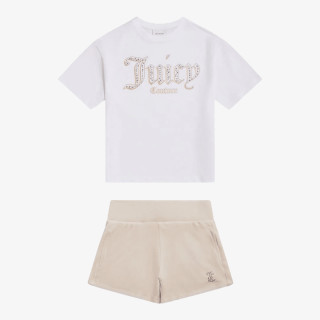 JUICY COUTURE TRENIRKA Oversize Tee & Velour Short Set 
