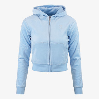 JUICY COUTURE TRENIRKA DIAMANTE VELOUR ZIP THROUGH & BOOTCUT JO 