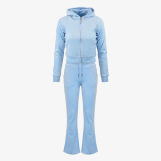 JUICY COUTURE TRENIRKA DIAMANTE VELOUR ZIP THROUGH & BOOTCUT JO 