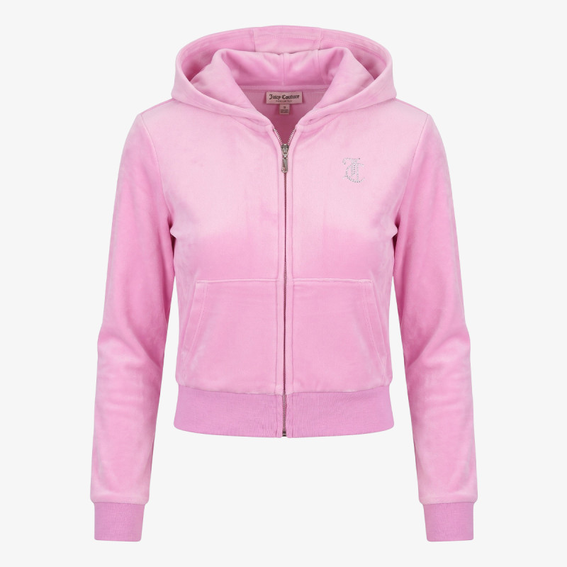 JUICY COUTURE TRENIRKA DIAMANTE VELOUR ZIP THROUGH & BOOTCUT JO 