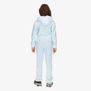 JUICY COUTURE TRENIRKA Cropped Velour Diamante Zip Thru & Bootc 