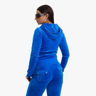JUICY COUTURE Kapucar ZIP THROUGH HOODIE WITH  ZIP PULL &  JC 