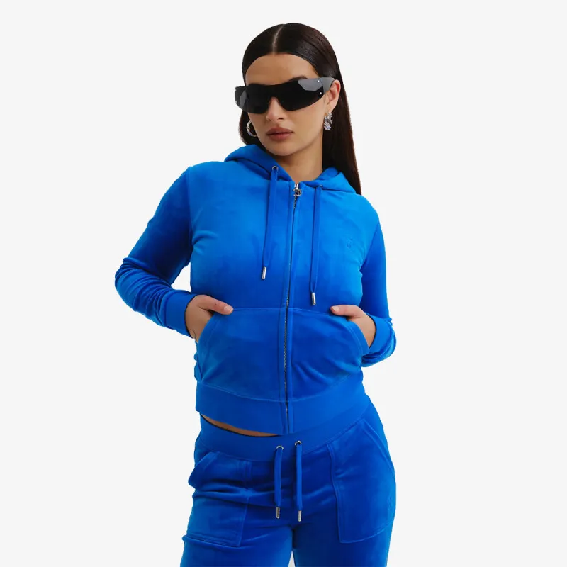 JUICY COUTURE Kapucar ZIP THROUGH HOODIE WITH  ZIP PULL &  JC 