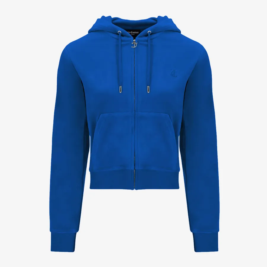 JUICY COUTURE Kapucar ZIP THROUGH HOODIE WITH  ZIP PULL &  JC 