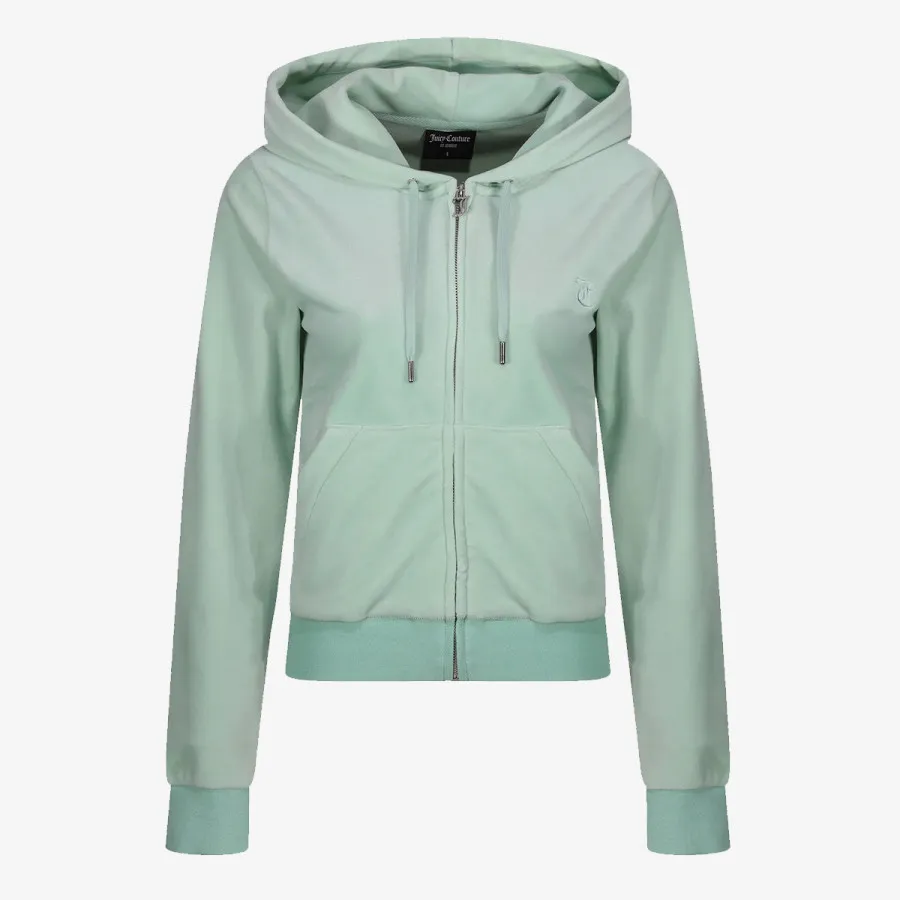JUICY COUTURE Kapucar ZIP THROUGH HOODIE WITH  ZIP PULL &  JC 
