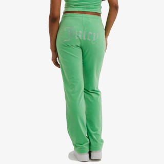 JUICY COUTURE SPODNJI DELI TRENIRKE VELOUR TRACK PANT WITH DIAMANTE BRANDIN 