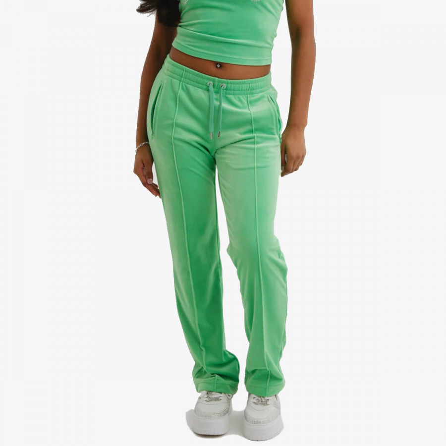 JUICY COUTURE SPODNJI DELI TRENIRKE VELOUR TRACK PANT WITH DIAMANTE BRANDIN 