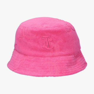 JUICY COUTURE KAPE ELEANNA MONOGRAM TOWELLING BUCKET HAT 