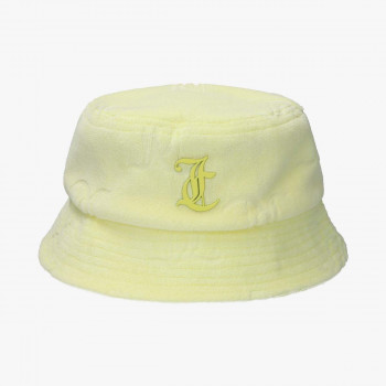 JUICY COUTURE KAPE ELEANNA MONOGRAM TOWELLING BUCKET HAT 