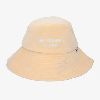 JUICY COUTURE KAPE VELOUR LONG BRIM BUCKET HAT 