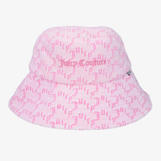 JUICY COUTURE KAPE TOWELLING LONG BRIM BUCKET HAT 